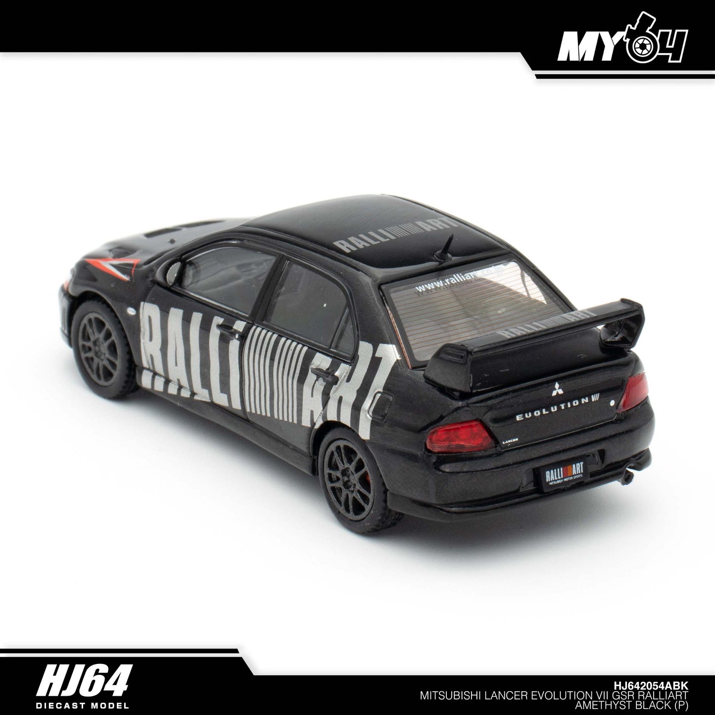 (UNSEAL UNIT) [Hobby Japan] Mitsubishi Lancer Evolution 7 GSR RALLIART - Amethyst Black Pearl
