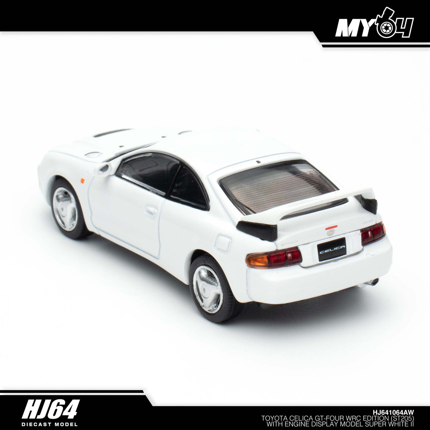 [Hobby Japan] Toyota Celica GT-Four WRC Edition (ST205) with Engine Display Model - Super White II