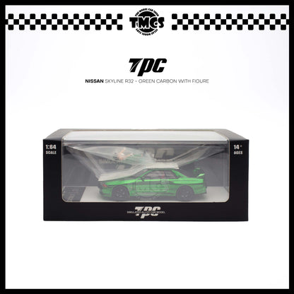 [TPC] Nissan Skyline R32 - Green Carbon With Figure