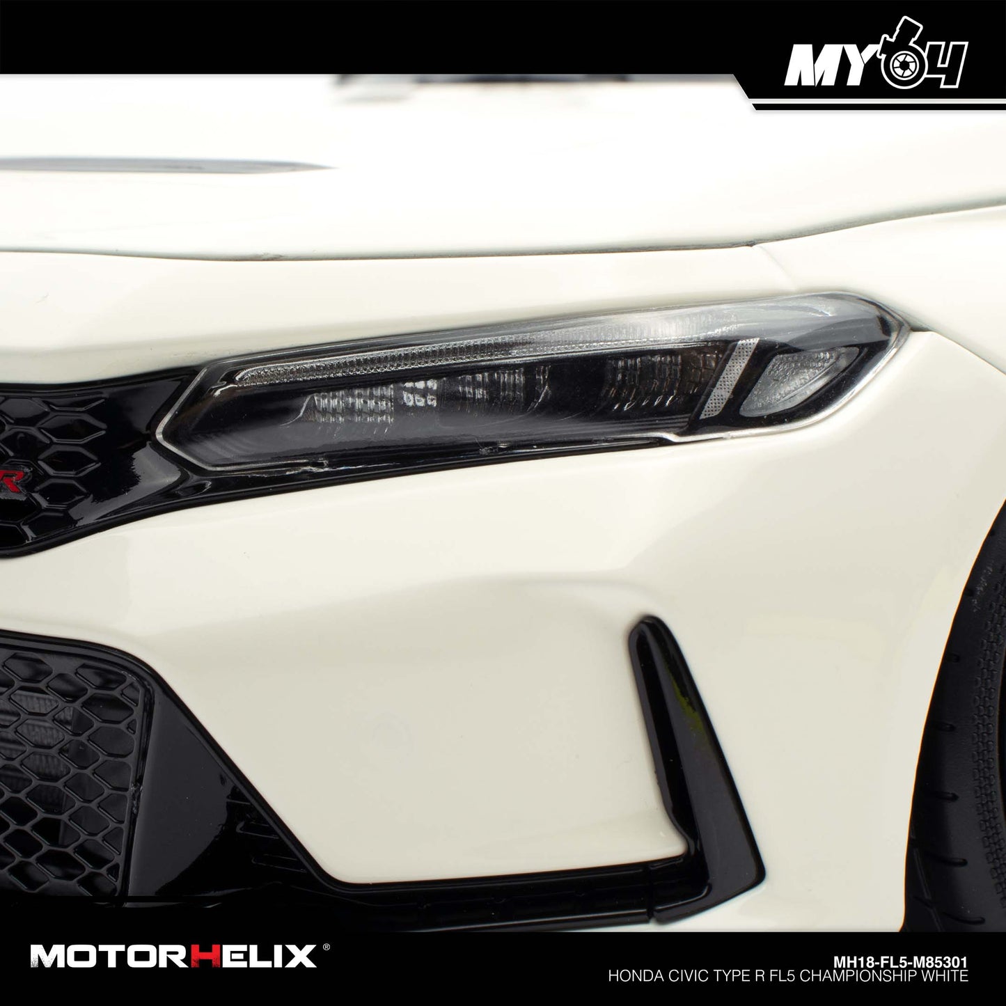 [Motorhelix] 1:18 Honda Civic Type R FL5 - Championship White