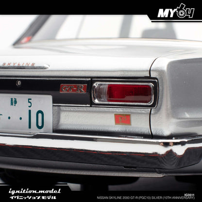 [Ignition Model] Nissan Skyline 2000 GT-R (PGC10) - Silver (10th Anniversary)