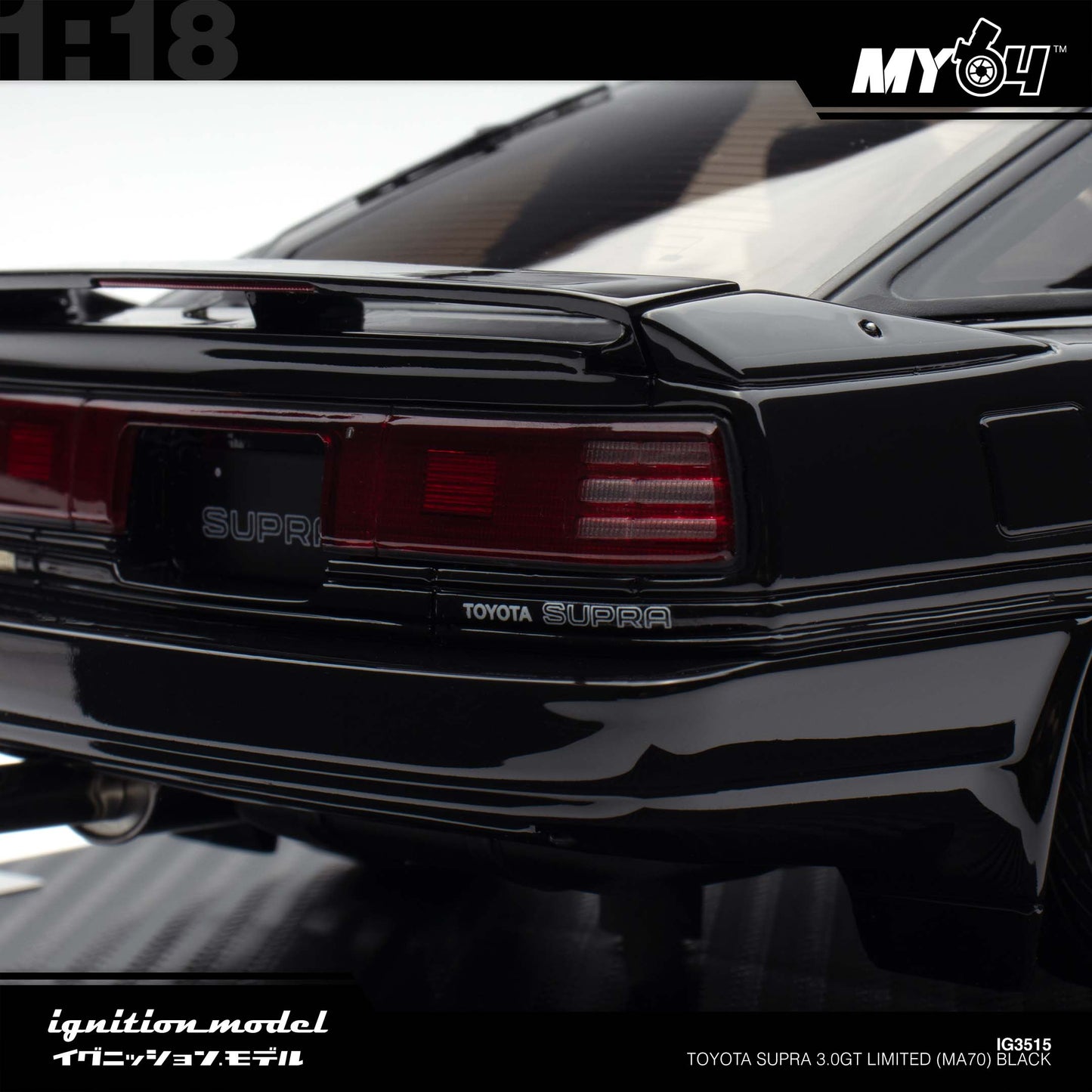 [Ignition Model] 1:18 Toyota Supra 3.0GT Limited (MA70) - Black