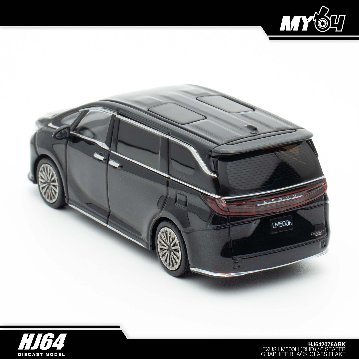 [Hobby Japan] Lexus LM500h (RHD) /6 Seater - Graphite Black Glass Flake