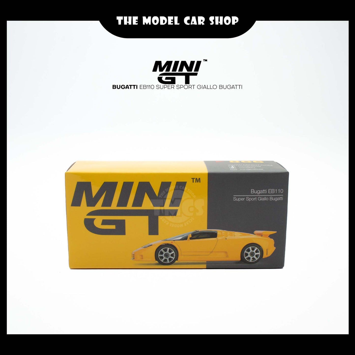 (UNSEAL UNIT) [MINI GT] Bugatti EB110 Super Sport Giallo Bugatti