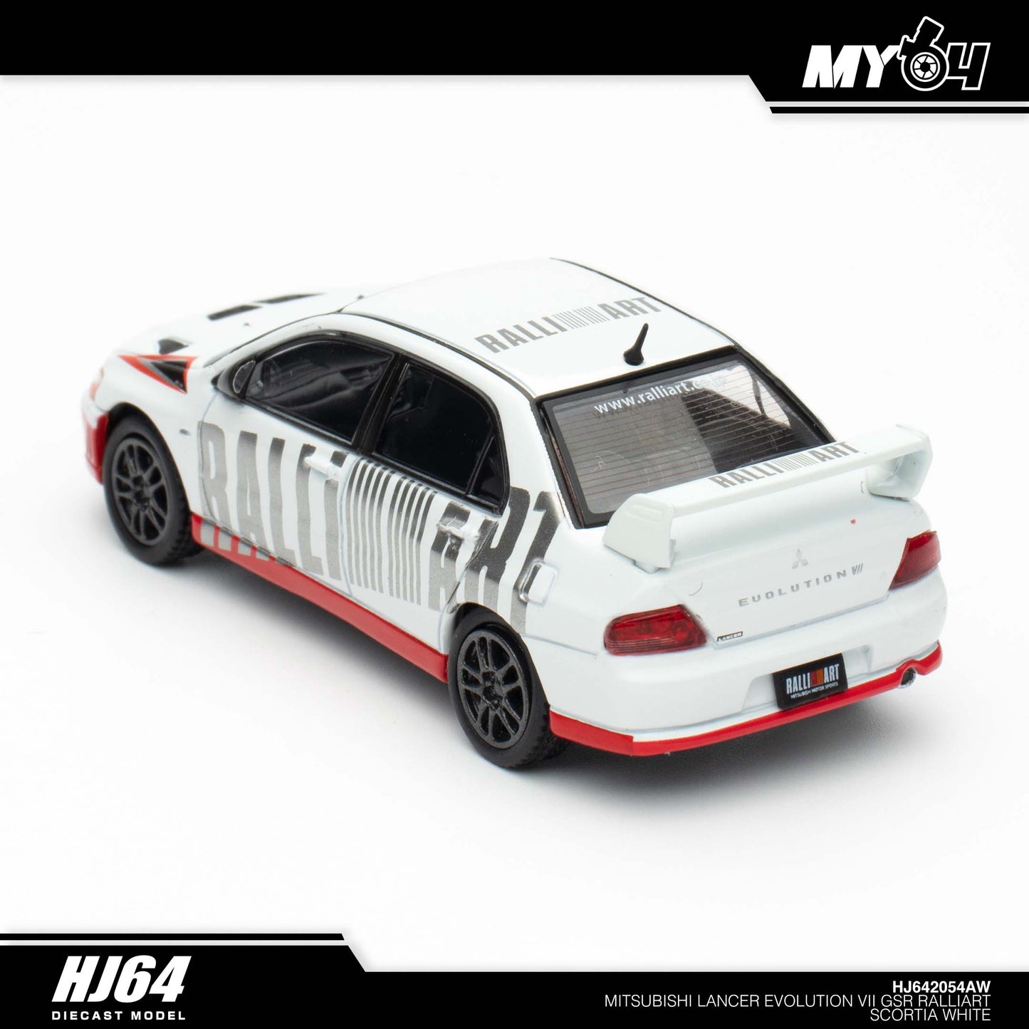 (UNSEAL UNIT) [Hobby Japan] Mitsubishi Lancer Evolution 7 GSR RALLIART -  Scortia White