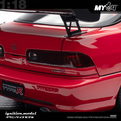 [Ignition Model] 1:18 Honda Integra (DC2) Type R - Red With B18C Engine