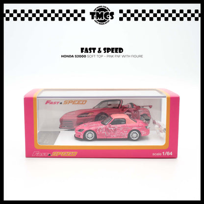 [Fast Speed] Honda S2000 Soft Top - Pink FNF With Figure