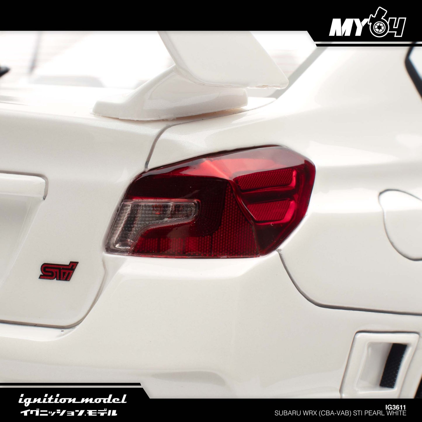 [Ignition Model] 1:18 Subaru WRX (CBA-VAB) STI - Pearl White