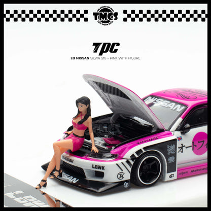 (UNSEAL UNIT) [TPC] 1:64 LB Nissan Silvia S15 - Pink with Figure