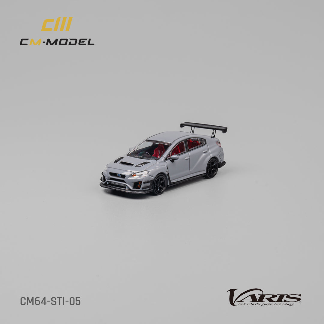 [CM MODEL] 1:64 Subaru STI Varis Widebody 1.0 Gray - Toy Space Diecast Online Store Singapore