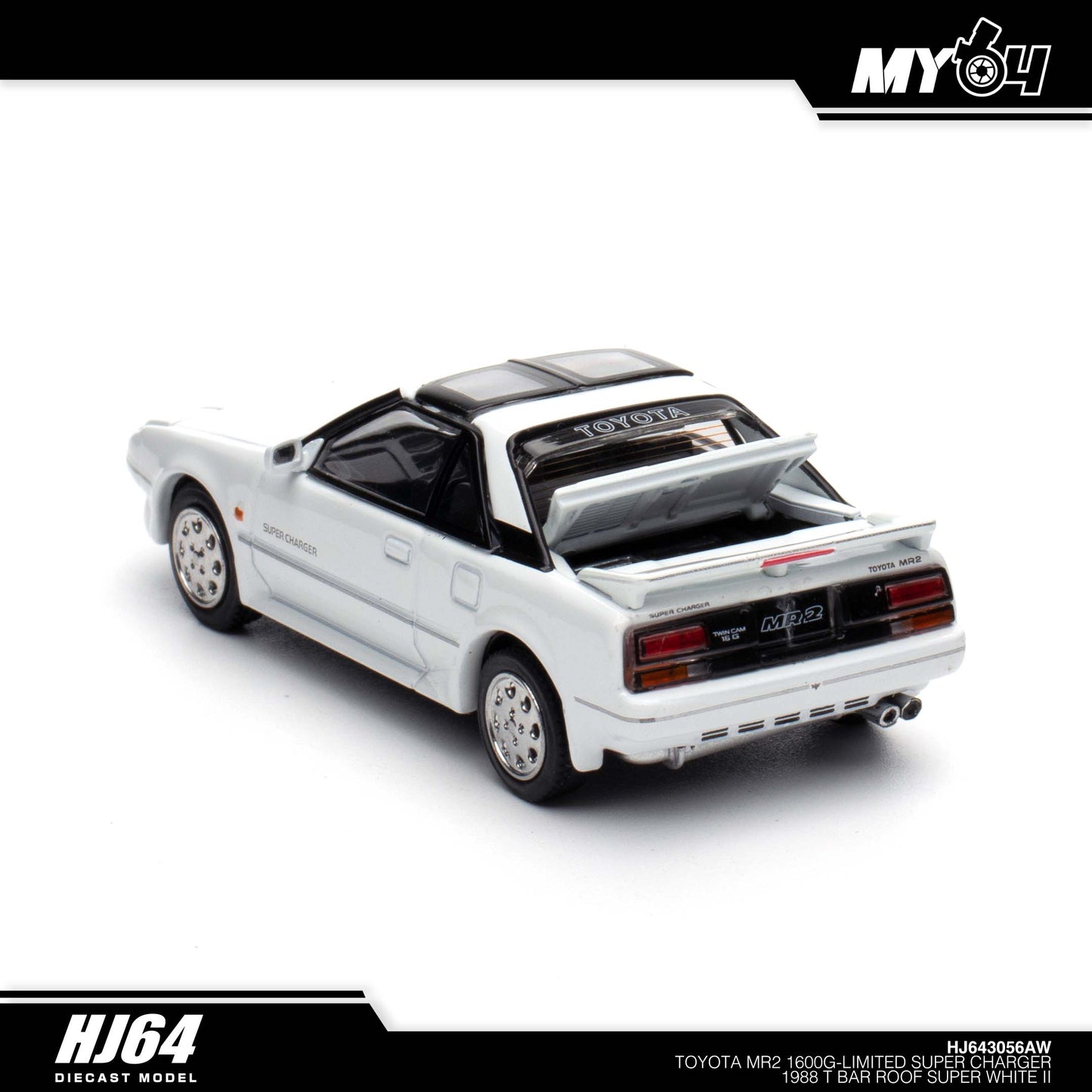 [Hobby Japan] Toyota MR2 1600G - Limited Super Charger 1988 T Bar Roof - Super White II
