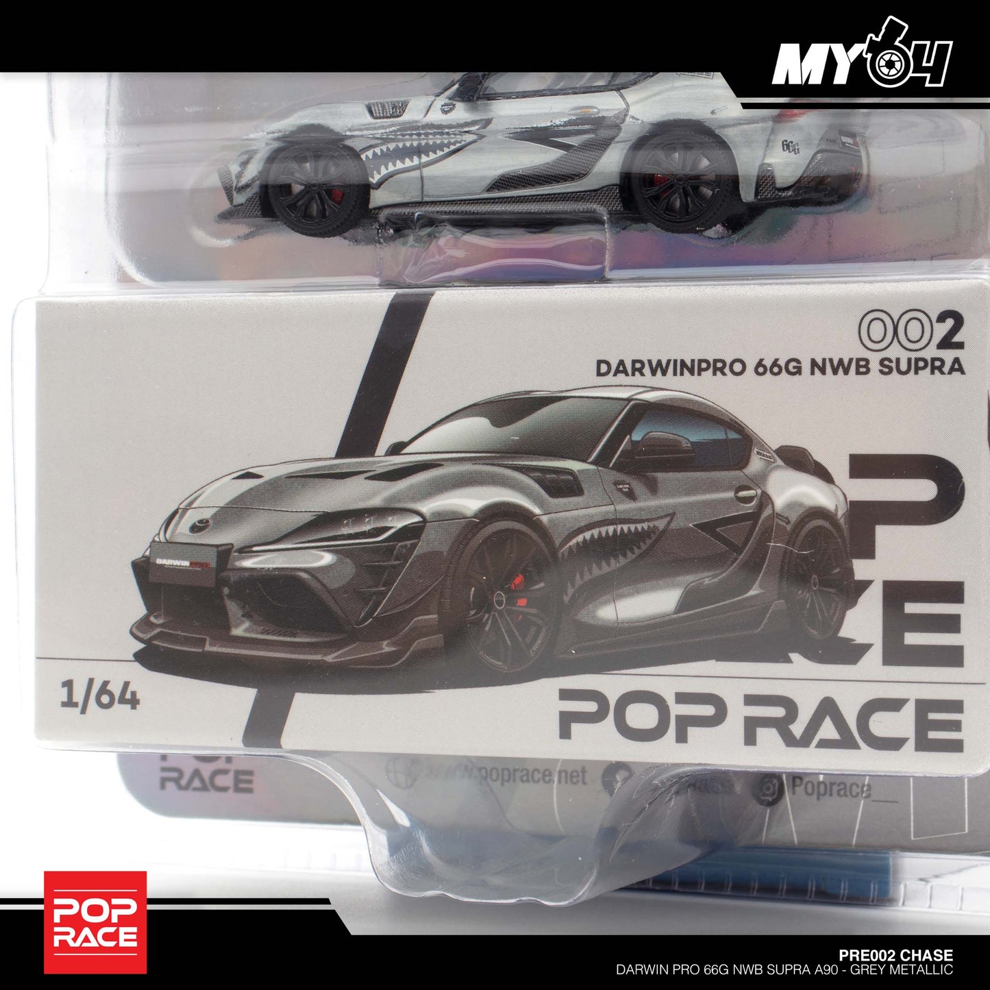 [Pop Race] Darwin Pro 66G NWB Supra A90 - Grey Metallic