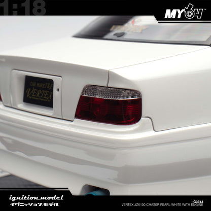 [Ignition Model] 1:18 Vertex JZX100 Chaser - Pearl White With Engine