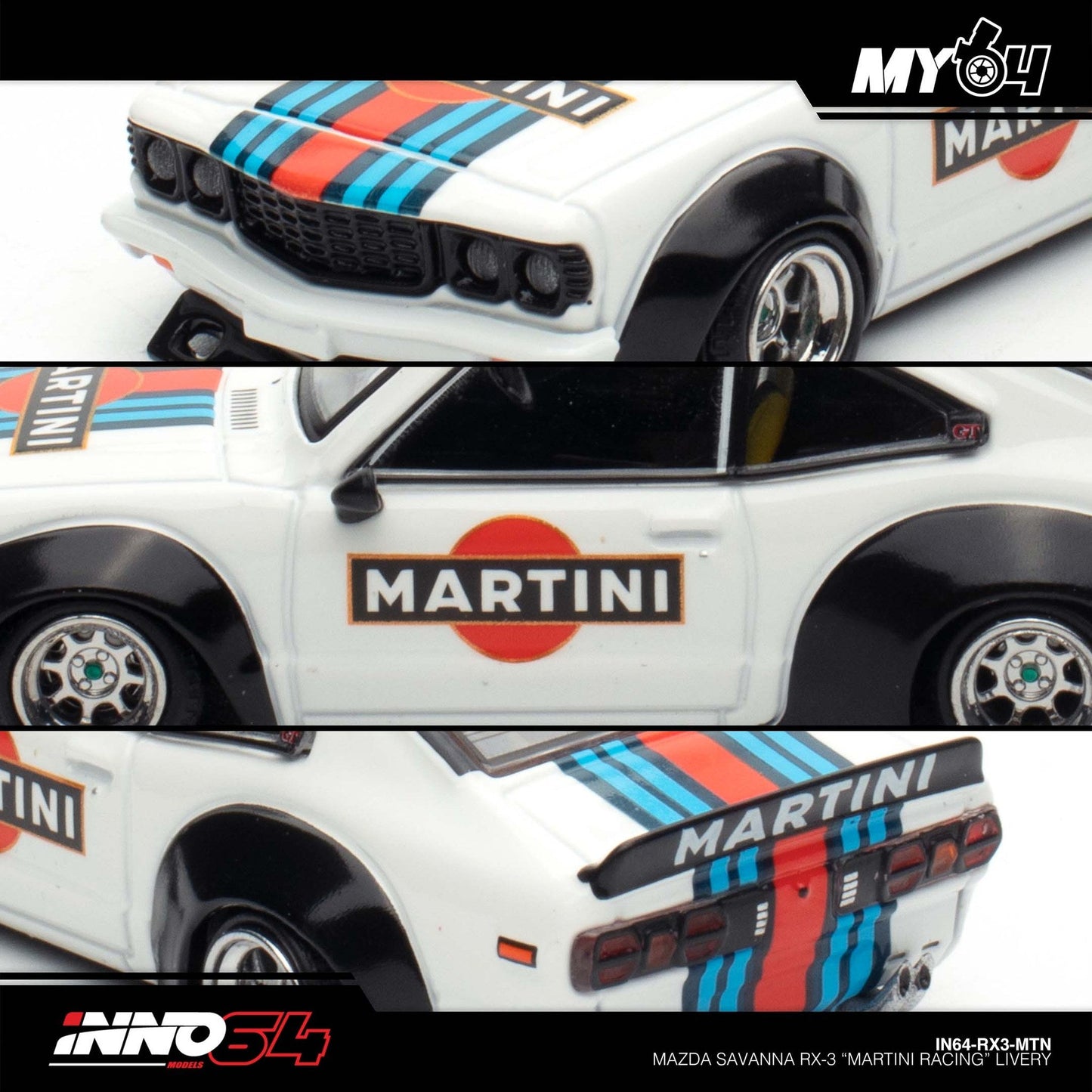 [INNO64] Mazda Savanna RX3 "Martini Racing" Livery
