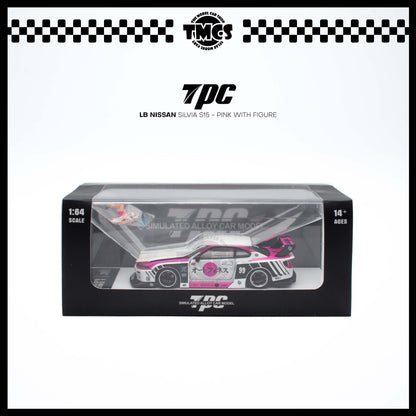 (UNSEAL UNIT) [TPC] 1:64 LB Nissan Silvia S15 - Pink with Figure