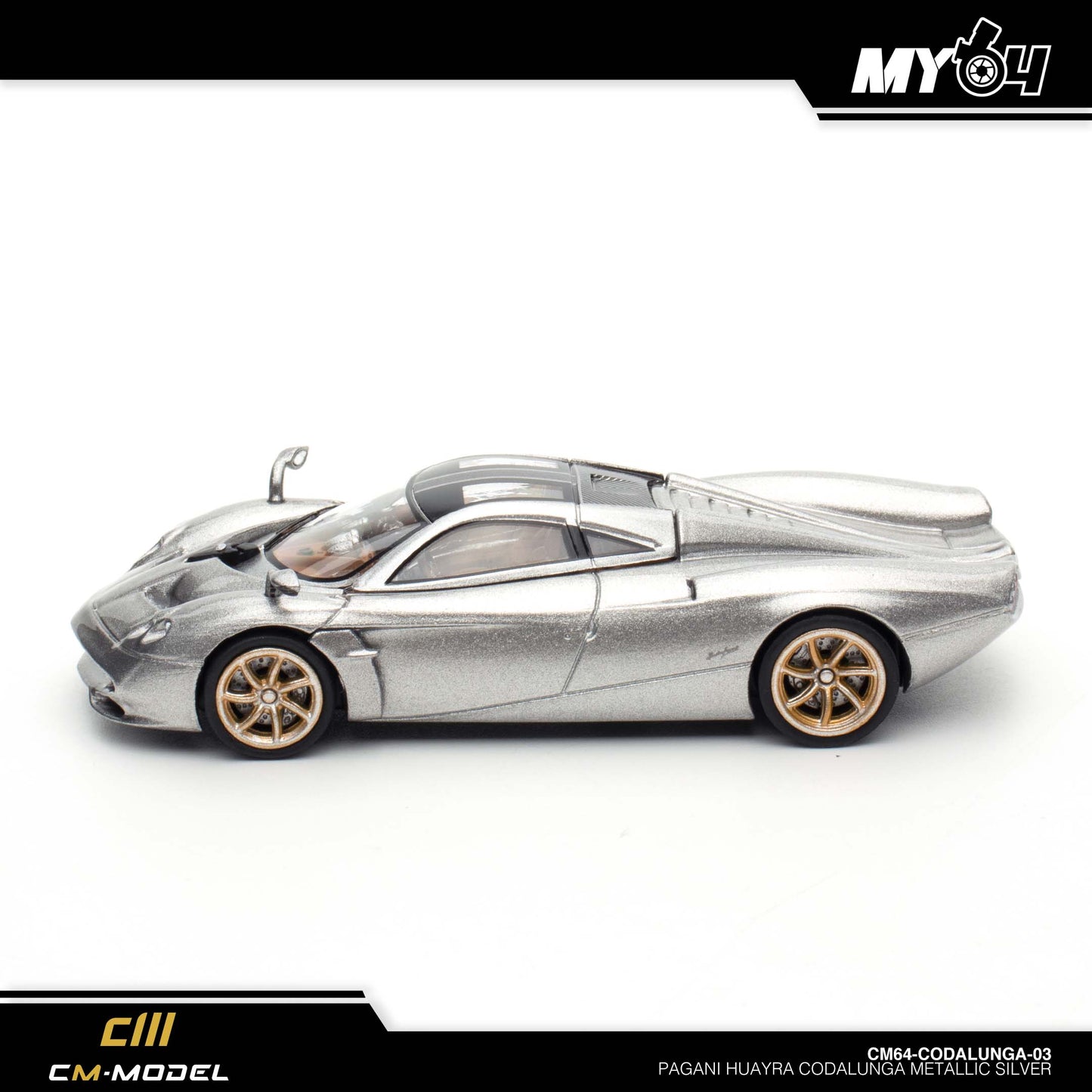 [CM Model] Pagani Codalunga - Metallic Silver