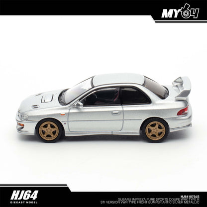 [Hobby Japan] Subaru Impreza Pure Sports Coupe WRX Type R STi Version VWR Type Front Bumper - Artic Silver Metallic