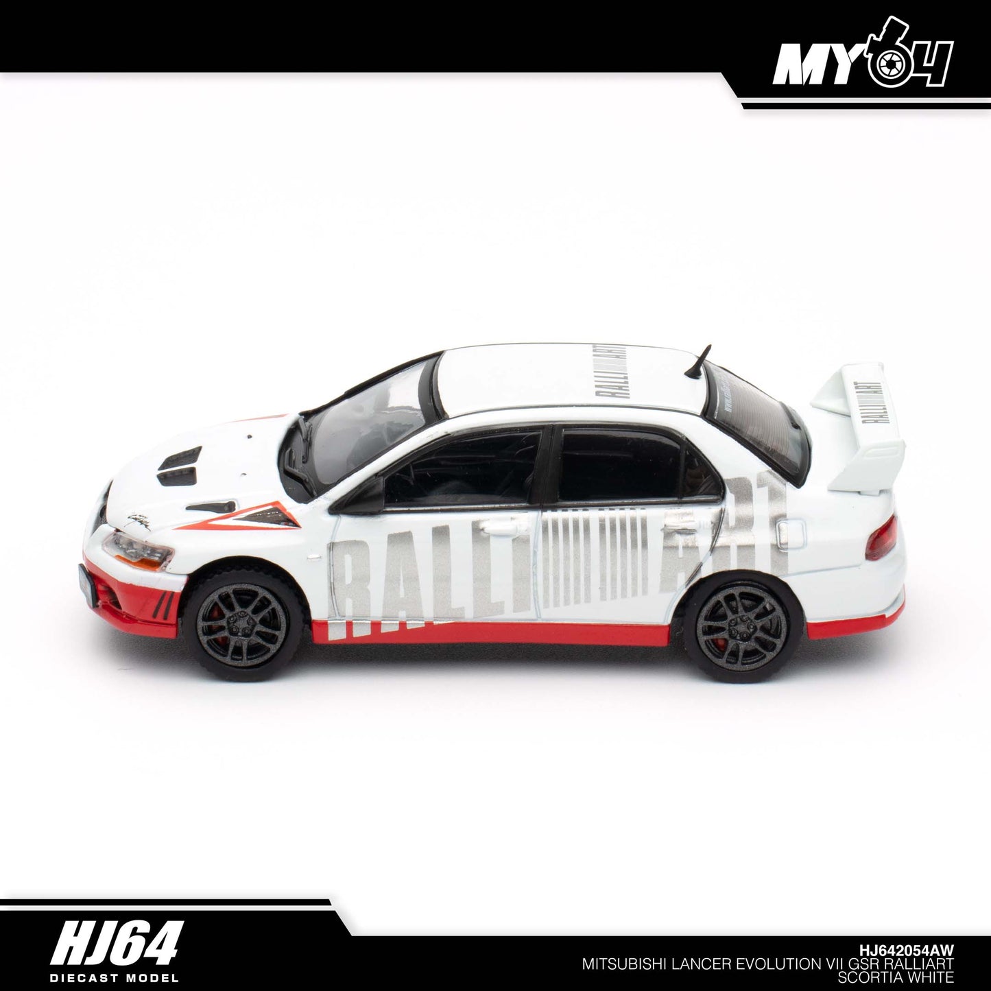 (UNSEAL UNIT) [Hobby Japan] Mitsubishi Lancer Evolution 7 GSR RALLIART -  Scortia White