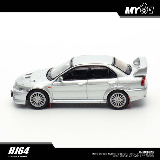 [Hobby Japan] Mitsubishi Lancer GSR Evolution VI (CP9A) 1998 with Mud flap - Satellite Silver