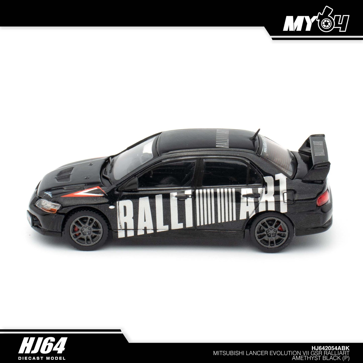 (UNSEAL UNIT) [Hobby Japan] Mitsubishi Lancer Evolution 7 GSR RALLIART - Amethyst Black Pearl