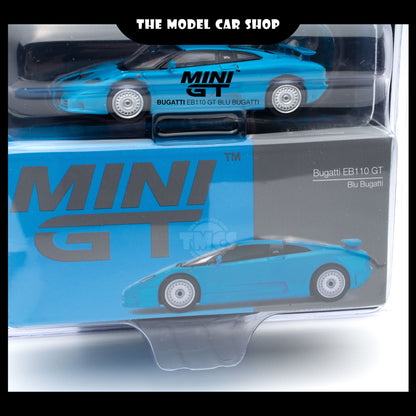 [MINI GT] Bugatti EB110 GT Blu Bugatti (Mijo Exclusive)