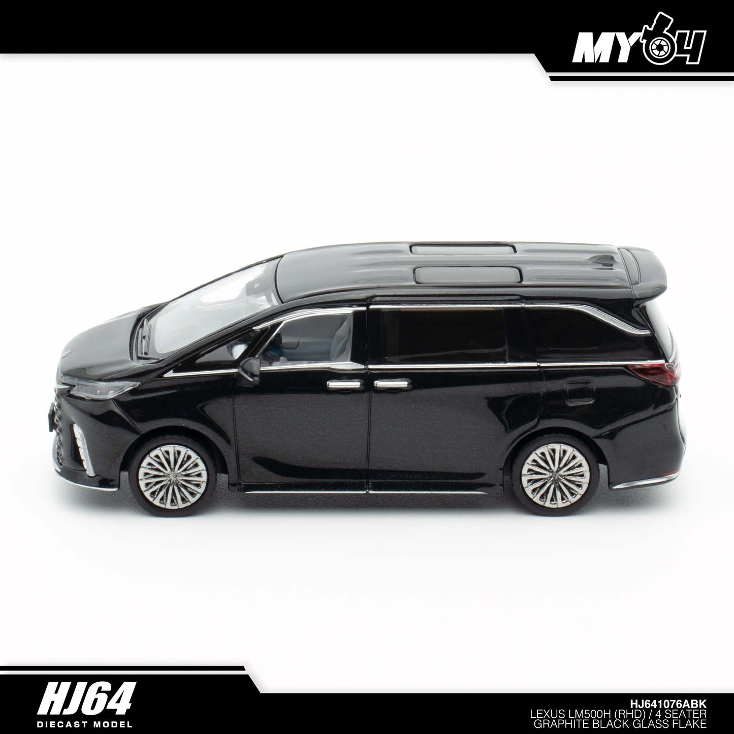 [Hobby Japan] Lexus LM500h (RHD) /4 Seater - Graphite Black Glass Flake