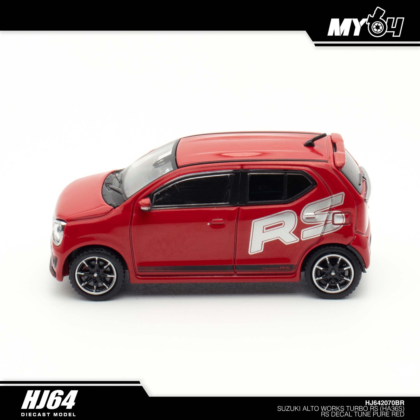 [Hobby Japan] Suzuki Alto Turbo RS (HA36S) RS Decal Tune - Pure Red