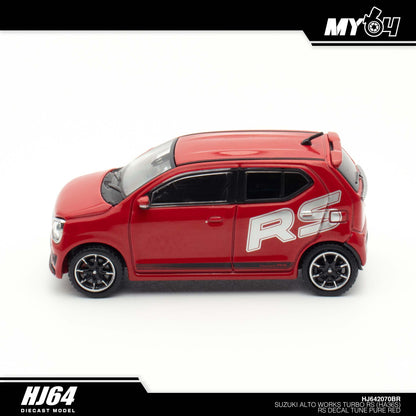 [Hobby Japan] Suzuki Alto Turbo RS (HA36S) RS Decal Tune - Pure Red