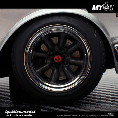 [Ignition Model] Nissan Skyline 2000 GT-R (PGC10) - Silver (10th Anniversary)