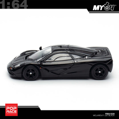 (UNSEAL UNIT) [Pop Race] 1:64 Mclaren F1 - Jet Black