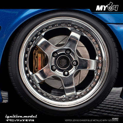 [Ignition Model] Vertex JZX100 Chaser - Blue Metallic With 1JZ Engine
