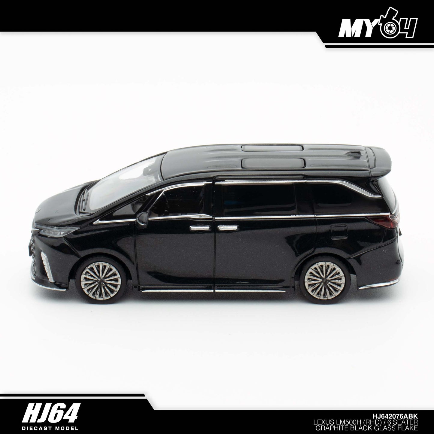 [Hobby Japan] Lexus LM500h (RHD) /6 Seater - Graphite Black Glass Flake