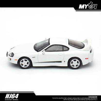 [Hobby Japan] Toyota Supra RZ (JZA80) Genuine Customized Version with Active Spoiler Parts - Super White II