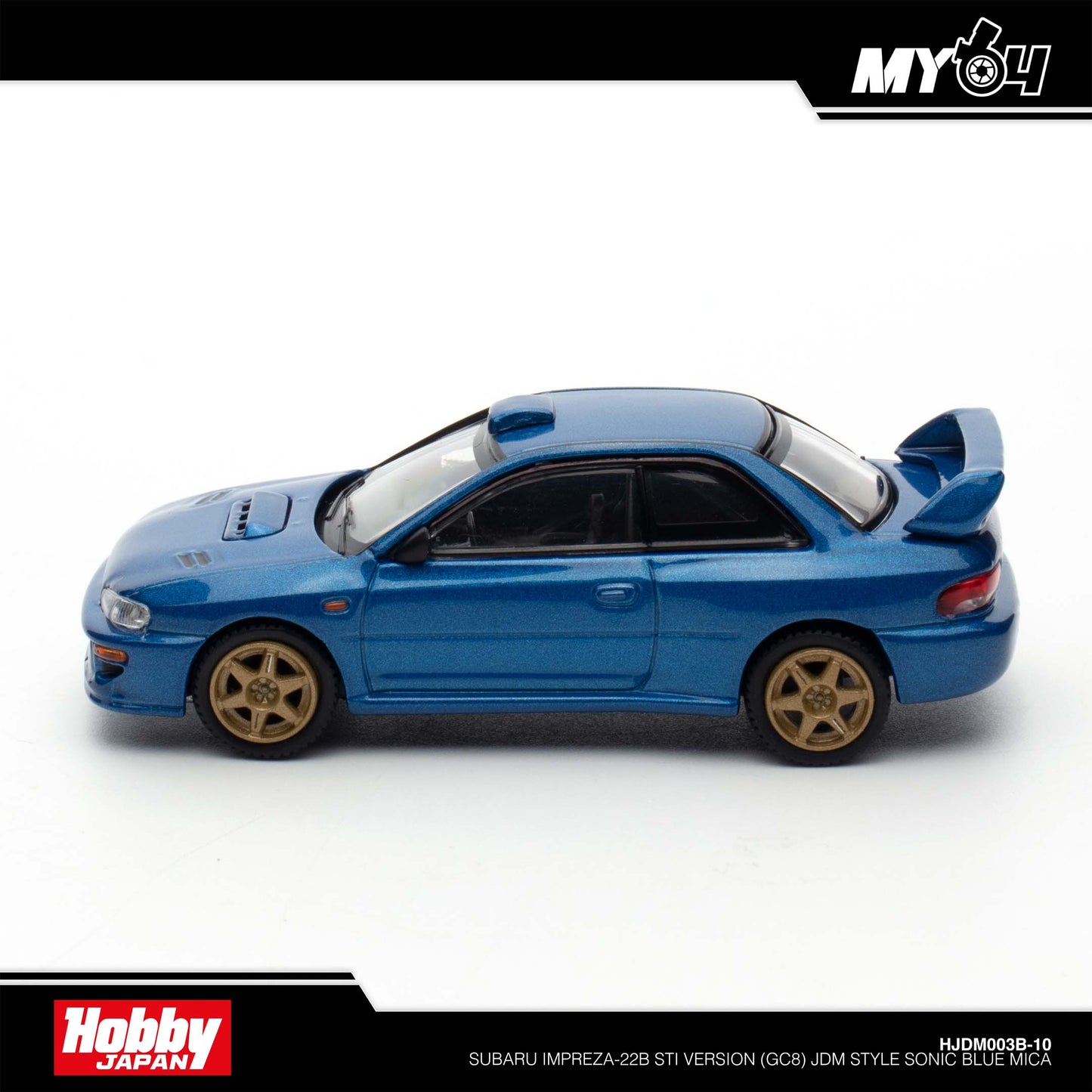 (UNSEAL UNIT) [Hobby Japan] Subaru Impreza-22B STi Version (GC8) JDM Style - Sonic Blue Mica