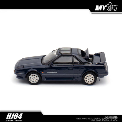 [Hobby Japan] Toyota MR2 1600G - Limited Super Charger 1988 T Bar Roof - Blue Mica