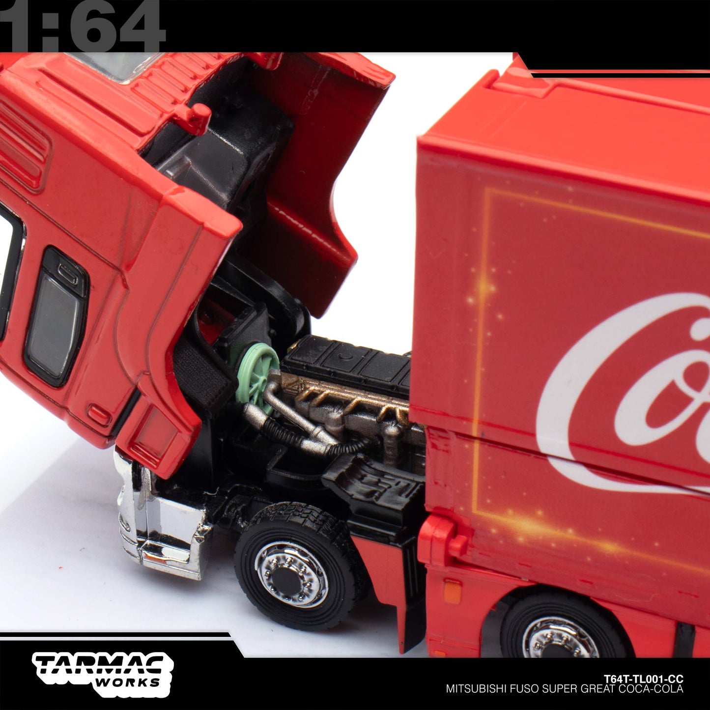 [Tarmac Works] 1:64 Mitsubishi Fuso Super Great Coca-Cola Santa Truck