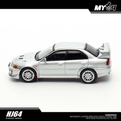 [Hobby Japan] Mitsubishi Lancer GSR Evolution V (CP9A) 1998 with Mud flap - Satellite Silver