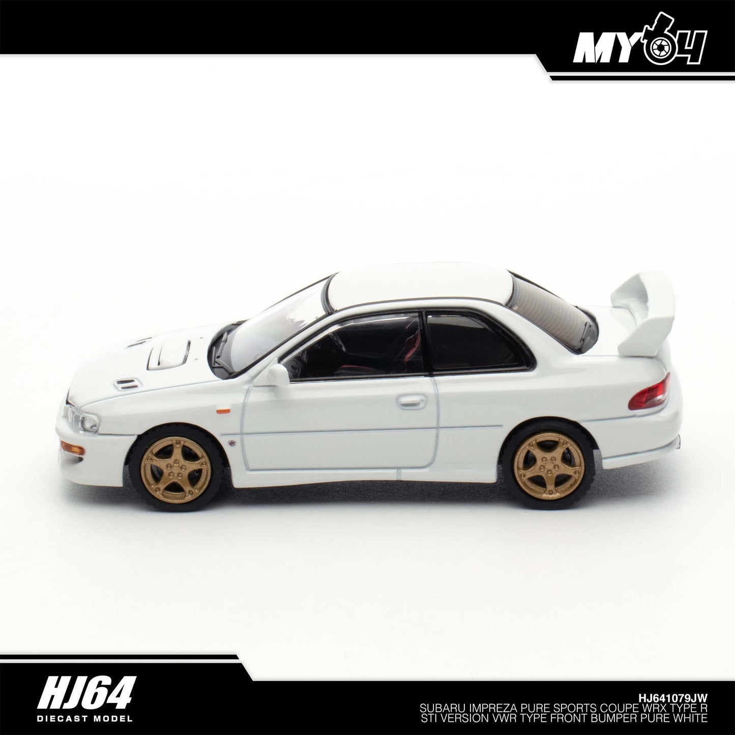 [Hobby Japan] Subaru Impreza Pure Sports Coupe WRX Type R STi Version VWR Type Front Bumper - Pure White