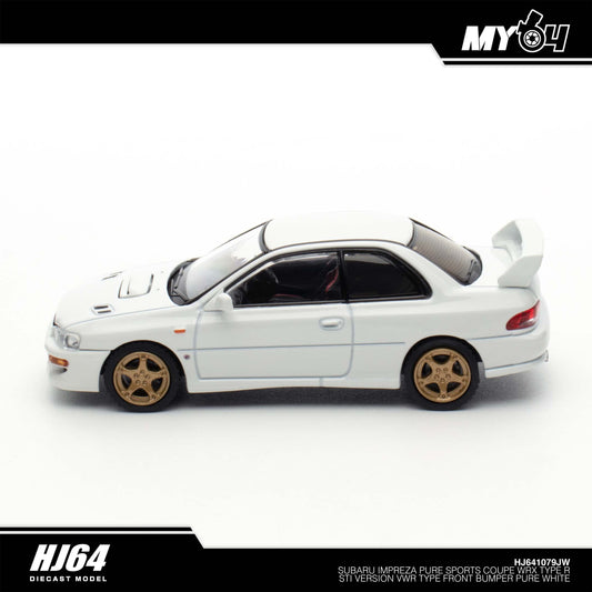 [Hobby Japan] Subaru Impreza Pure Sports Coupe WRX Type R STi Version VWR Type Front Bumper - Pure White
