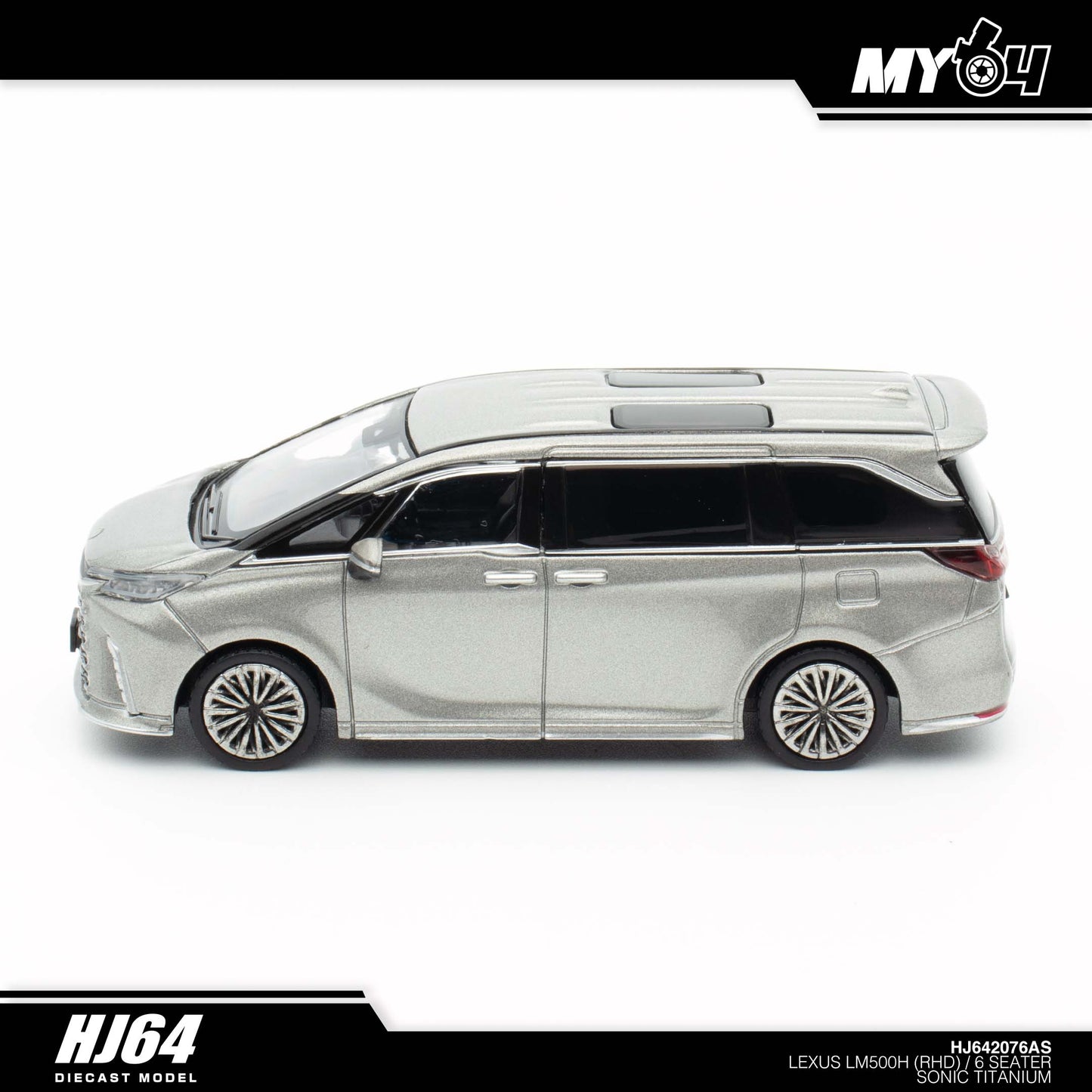 [Hobby Japan] Lexus LM500h (RHD) /6 Seater - Sonic Titanium