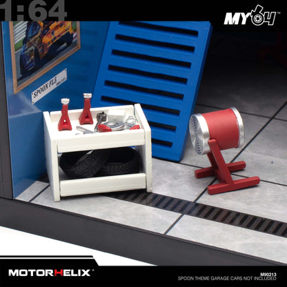 (UNSEAL UNIT) [Motorhelix] 1:64 Spoon Theme Garage