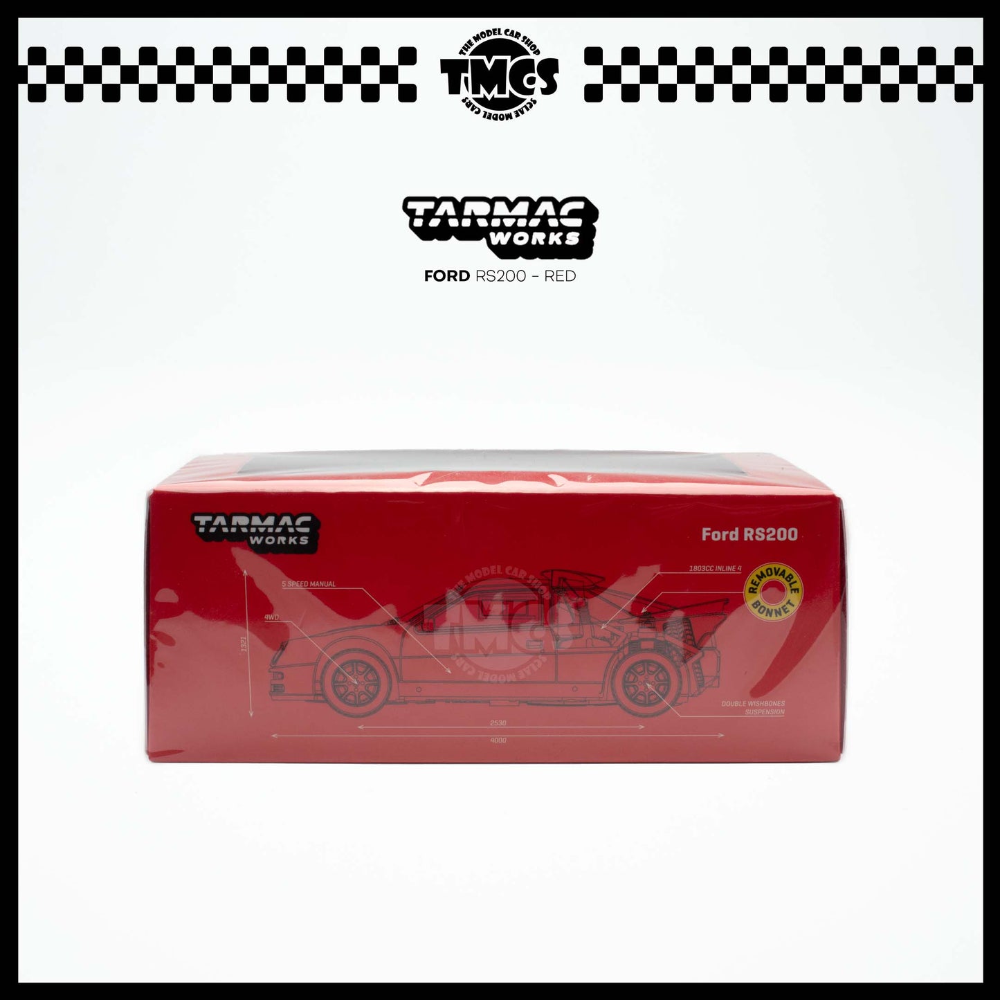 [Tarmac Works] Ford RS200 - Red