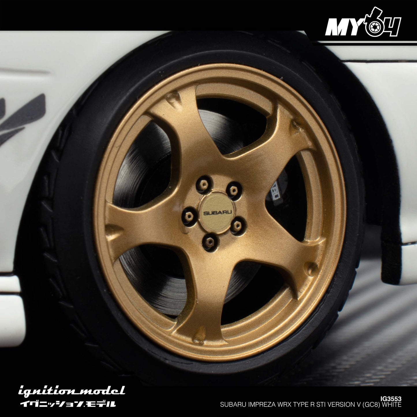 [Ignition Model] 1:18 Subaru Impreza WRX Type R Sti Version V (GC8) - White