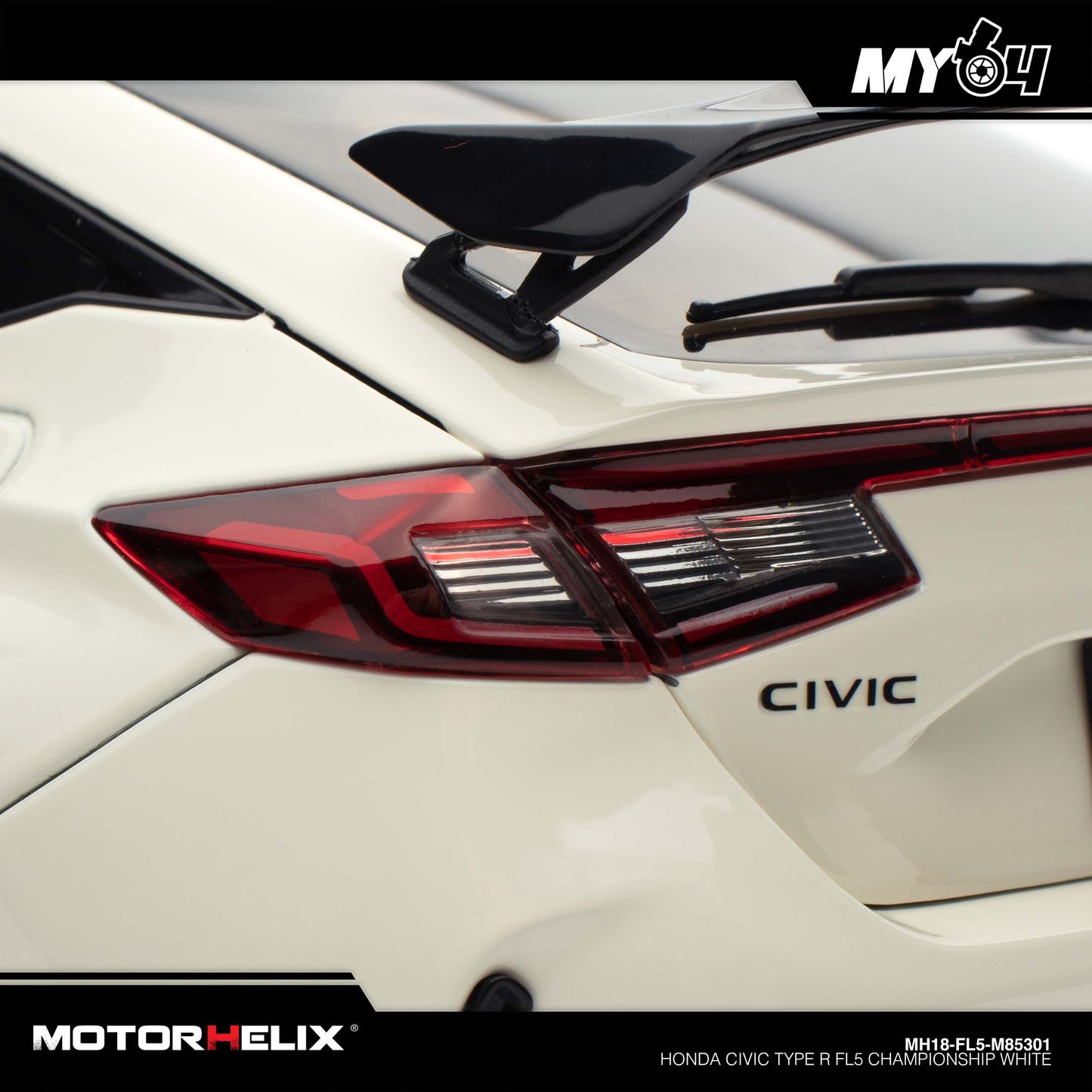 [Motorhelix] 1:18 Honda Civic Type R FL5 - Championship White