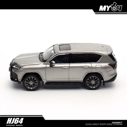 [Hobby Japan] Lexus LX600 F Sport (Functional Suspension) - Sonic Titanium