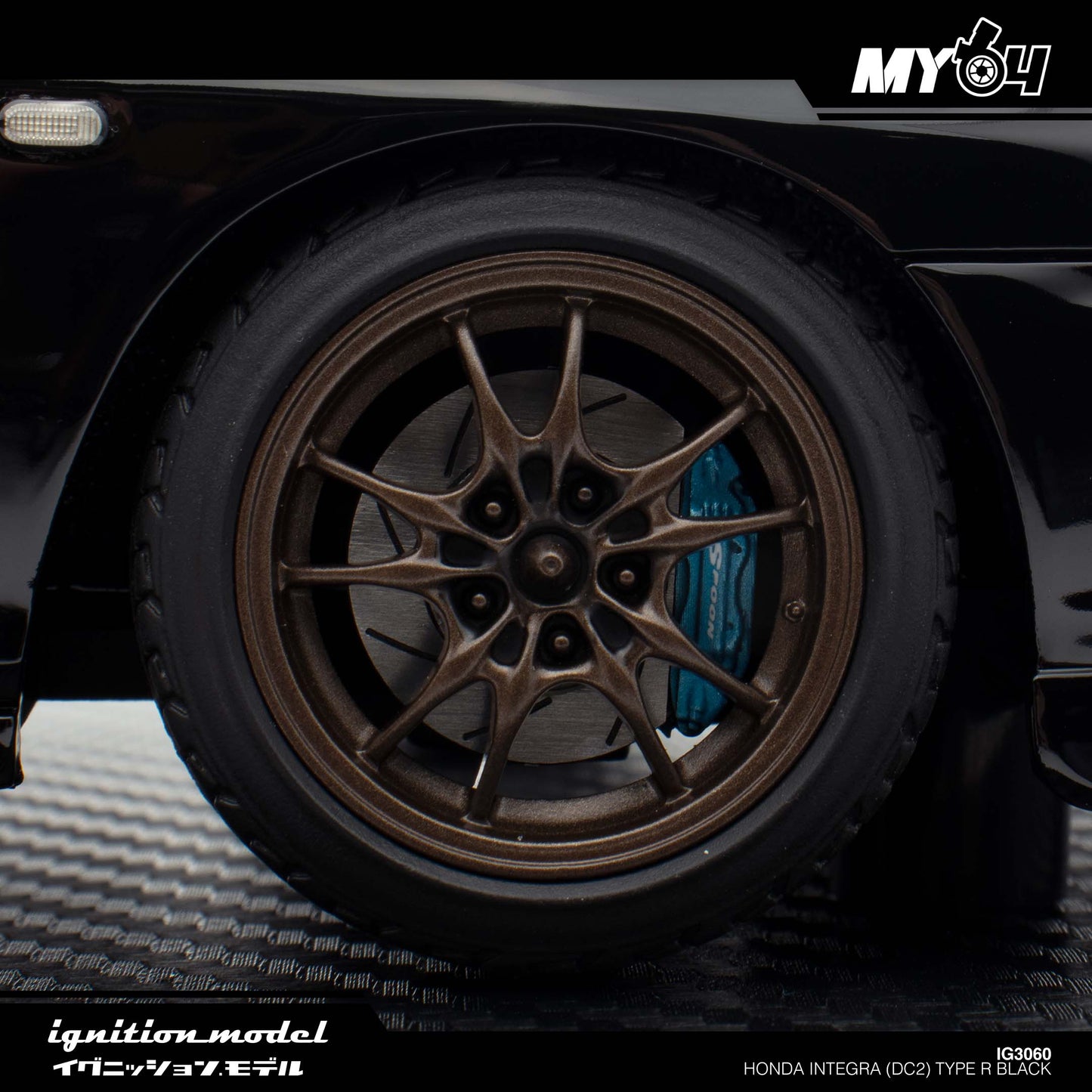 [Ignition Model] 1:18 Honda Integra (DC2) Type R - Black