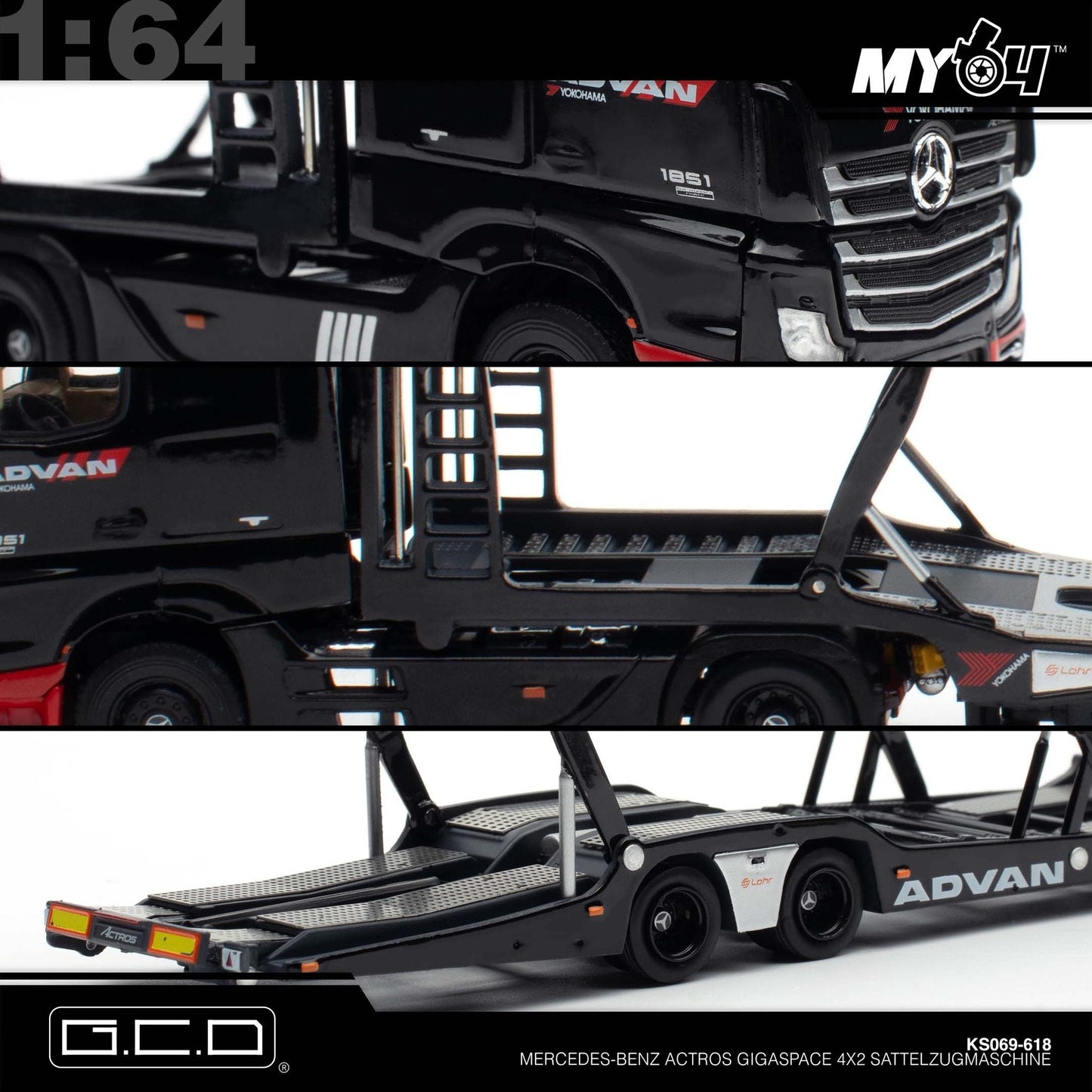 [GCD] 1:64 Mercedes-Benz Actros - Advan