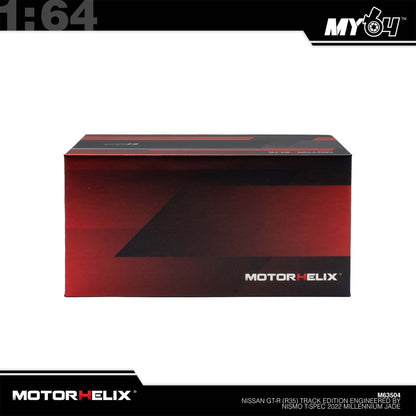 [Motorhelix] 1:64 Nissan GT-R (R35) Track Edition Engineered By Nismo T-Spec - Millennium Jade