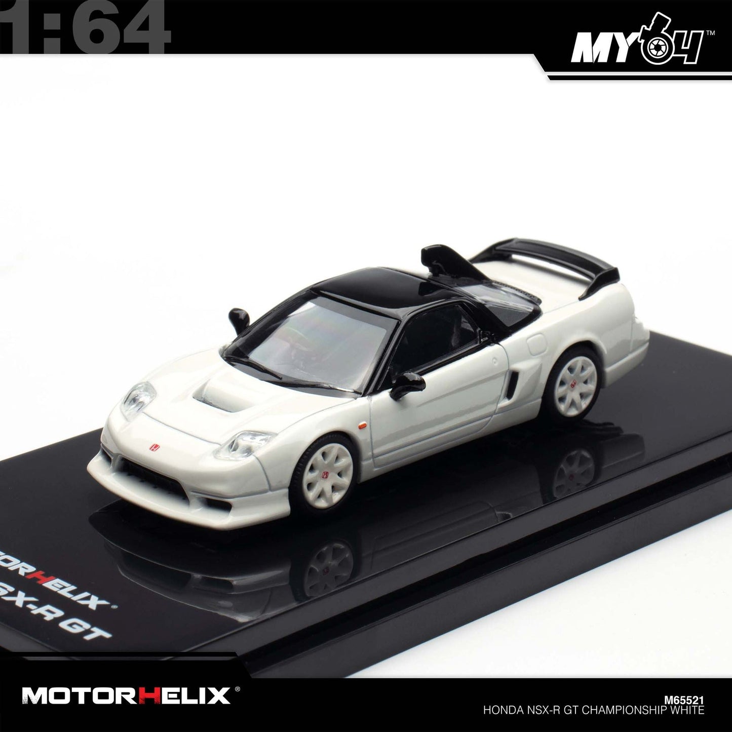 (UNSEAL UNIT) [Motorhelix] 1:64 Honda NSX-R GT - Championship White