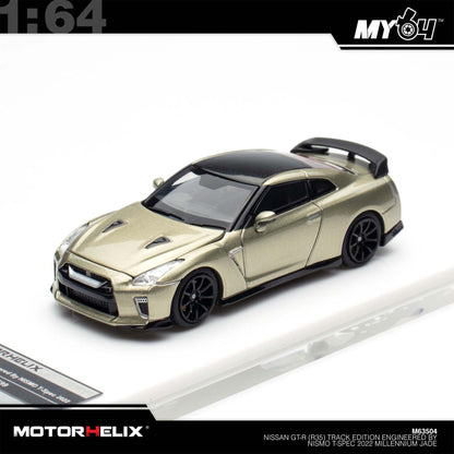 [Motorhelix] 1:64 Nissan GT-R (R35) Track Edition Engineered By Nismo T-Spec - Millennium Jade